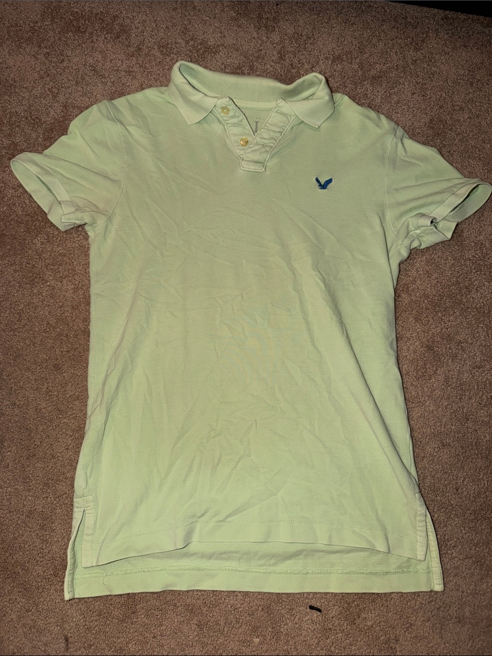 American Eagle Outfitters Light Mint Green Women's Polo Shirt